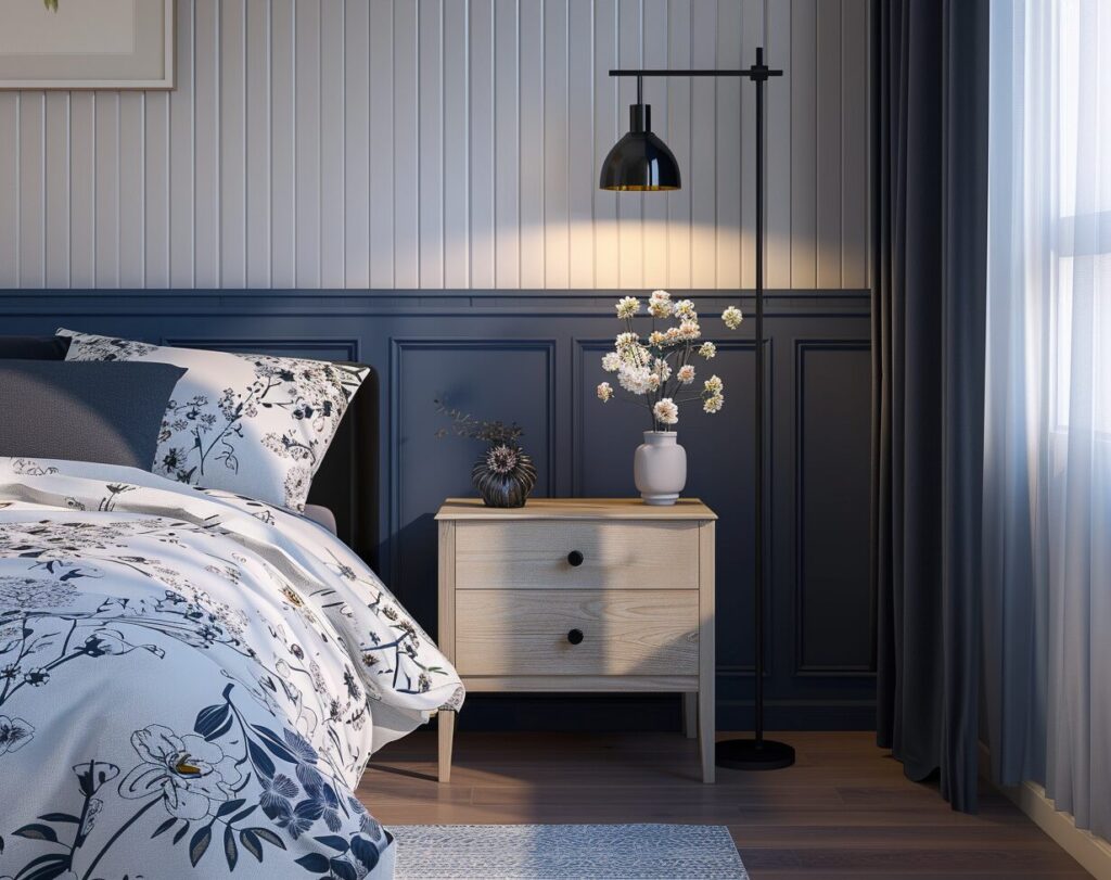 An elegant modern weathered grey wood